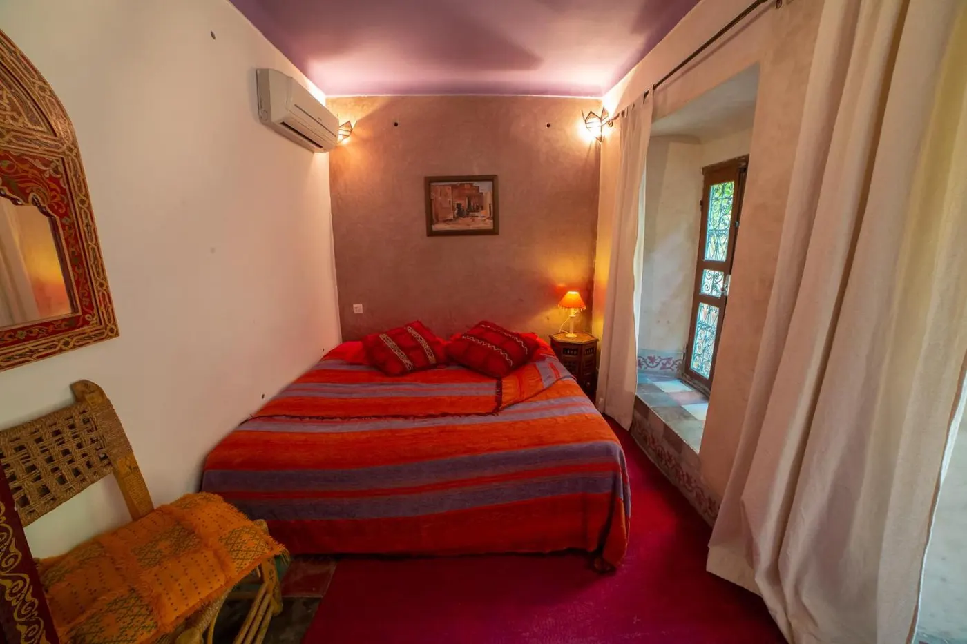 Double room with tadelakt walls