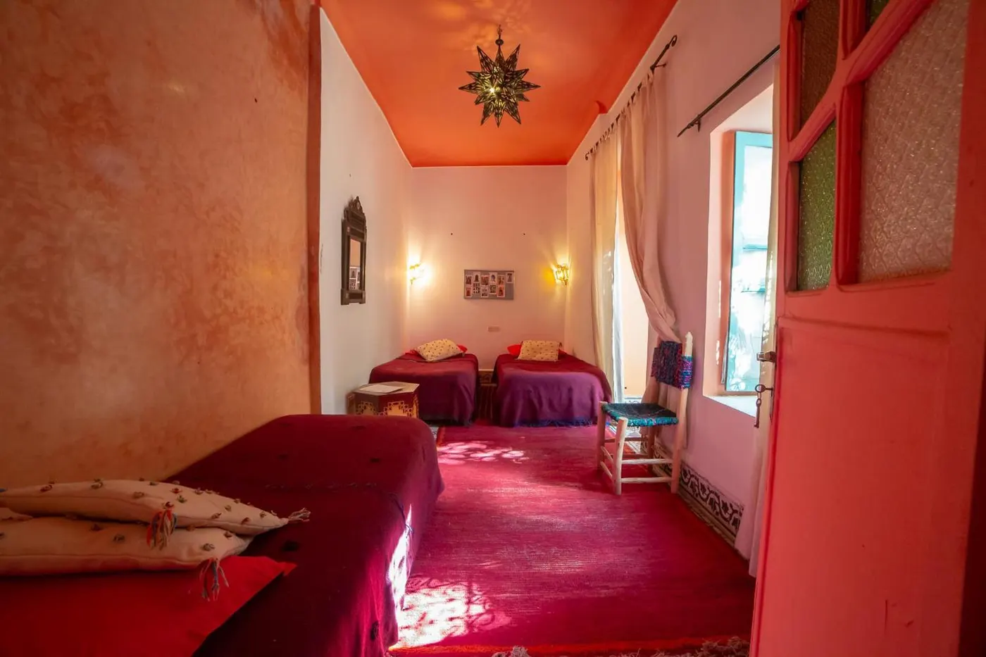 The suite's second bedroom with twin beds